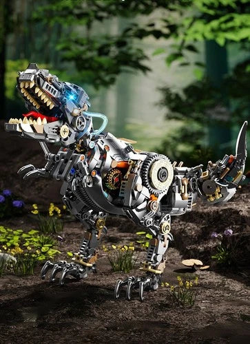 Mechanical Dinosaur Building Blocks Set Steampunk T-Rex Compatible Brick Toy