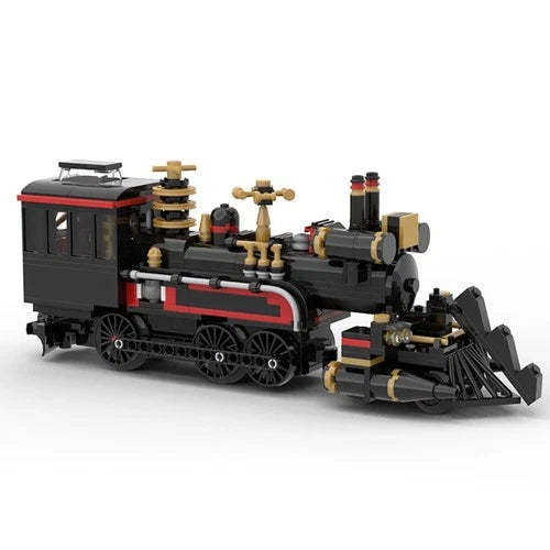 Steampunk Style Time Machine Train Locomotive Building Block Model 880 Pieces