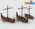 MOC-182527 Viking Village Expansion ship building blocks Toys Christmas gift