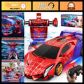 Transforming RC Car with Lights, 2.4GHz Remote Control, 360° Rotation, Deformati