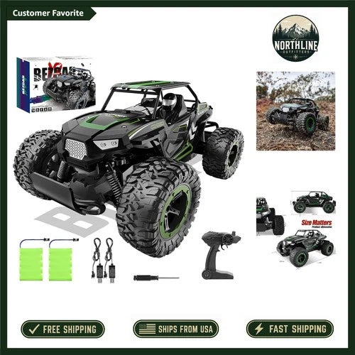 TB142 Off-Road RC Truck - Fast 20 Km/h, 2WD, Dual Battery Fun for Kids & Adults