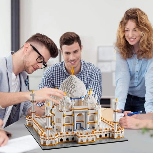 Micro Mini Blocks Architecture Taj Mahal Building Set Landmarks Collection Model