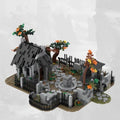 MOC-82593 Medieval Graveyard Shop Shaped Small Particle 1194 Pieces Good Quality