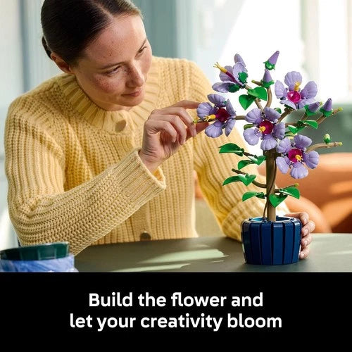 LEGO Botanicals Hibiscus Flower Building Set Artificial Plant 10372 Adults 18+