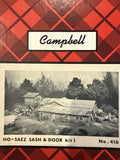 Campbell Scale Models 416 Saez Sash & Door Kit 1 HO