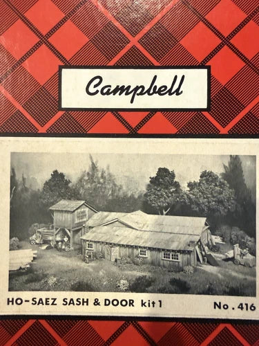 Campbell Scale Models 416 Saez Sash & Door Kit 1 HO