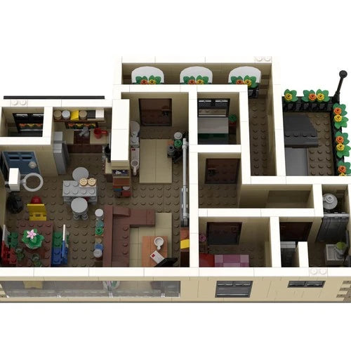 Modubrix MOC-88236 Part 3 Of Apartment Suite Modular Building 888 Parts