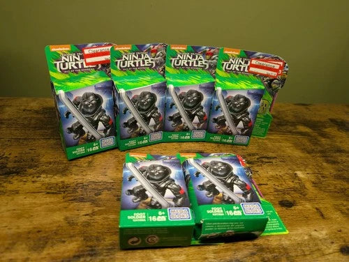 LOT OF 6 Mega Bloks Teenage Mutant Ninja Turtles Foot Soldier Katana