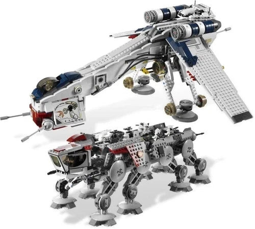 Star Wars Republic Dropship with AT-OT Walker Custom Alt Brick Set 10195