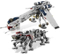 Star Wars Republic Dropship with AT-OT Walker Custom Alt Brick Set 10195