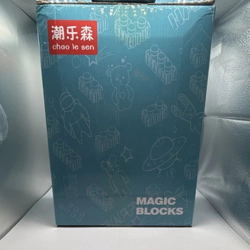 chao le sen Magic Blocks Pikachu LS9925 Building Toy Set 8+ Pokémon Plastic Box