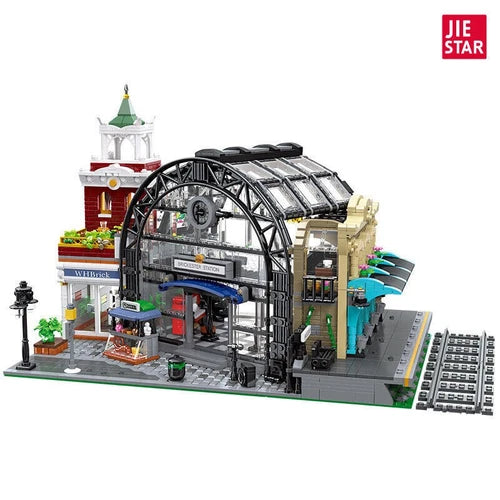 Modular Meeting Point MOC Building Blocks Set Cityscape Creator Model Bricks Toy
