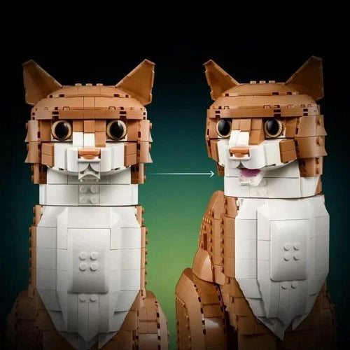 1755pcs Orange Cat Building Blocks MOC 21376 Toy * No Box * Sealed Bags *