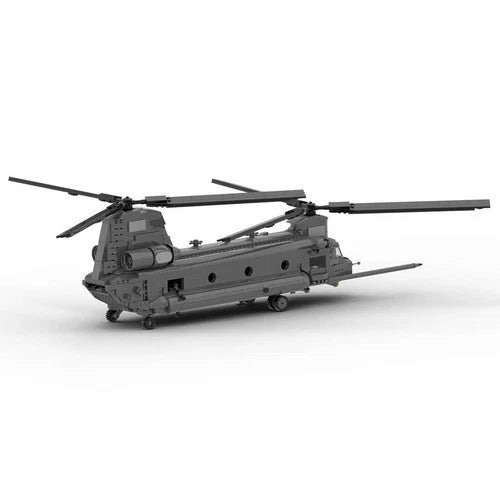MOC-37497 MH-47 G Special Ops Chinook Model 1758 Parts Building Blocks Toys Set