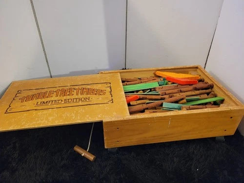 Tumble Tree Timbers Limited Edition Lincoln Logs And Wagon 500+ Pieces