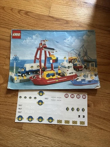Vintage LEGO Town: Launch & Load Seaport (6542) - 100% Complete