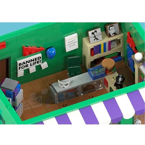 New Simpsons Android's Dungeon Baseball Card Shop Building Blocks Set Unbranded