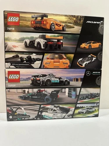 LEGO SPEED CHAMPIONS: 2-Pack Lot 76918 & 76909 McLaren & Mercedes AMG 🏁🏎️