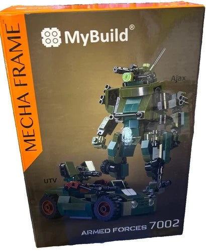 MyBuild Mecha Frame Armed Forces 7002 Ajax And Utility Vehicle Set 14+ New