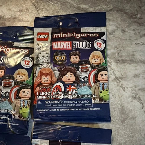 LEGO Minifigures Marvel Studios 71031 Mystery Foil Pack Blind Bag Lot