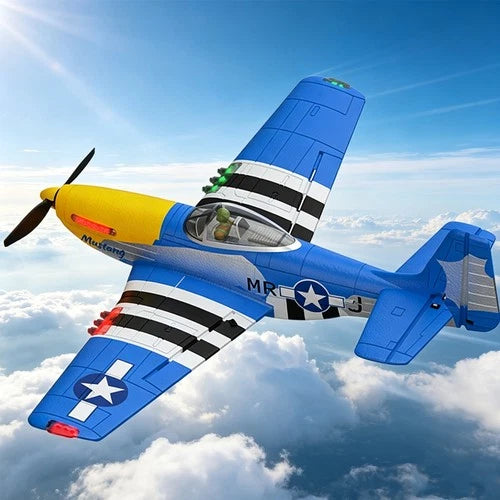 BM26 P51 Mustang RC Plane 4CH Remote Control Airplane Fighter RTF Aircraft NEW