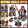 STEM RC Robot Building Kit 5-in-1, 443 Pcs DIY Erector Set, Remote Control Toy f