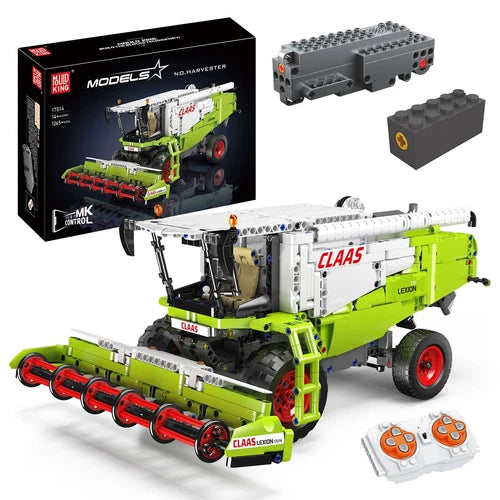 Mould King 17014 Wheat Harvester Combine Truck Remote Control Building Block Toy