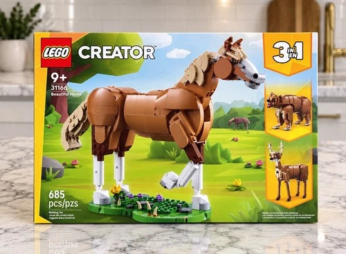 LEGO Creator 3-in-1 Beautiful Horse Building Set #31166