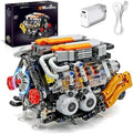 V8 Engine Model Building Kit for Adults, V8 Engine Model That Runs, Physical Sci
