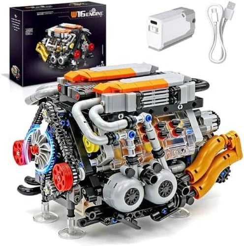 V8 Engine Model Building Kit for Adults, V8 Engine Model That Runs, Physical Sci