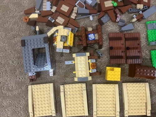LEGO Castle: Mill Village Raid 7189 Retired Build barn only as shown parts