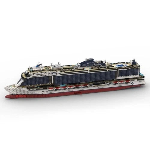 Building Blocks Toys Kit MSC Seashore Cruise Ship 6270 Bricks MOC-116714