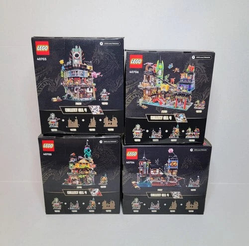 LEGO® All 4 Micro Ninjago City Sets 40703 40704 40705 40706 Complete Set New LOT