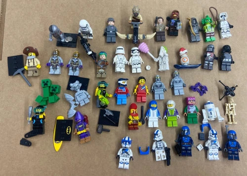 assorted LEGO Minifigure Lot star wars batman minecraft joker dc