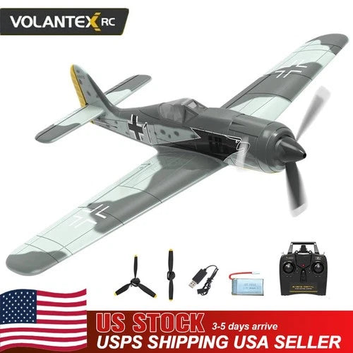 VOLANTEX 4CH RC Airplane 2.4GHz FW-190 Remote Control Aircraft 6 Axis Aerobatic