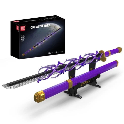 Mould King 10260 Purple Sword LED Blade Model Building Block Toy Collectibles