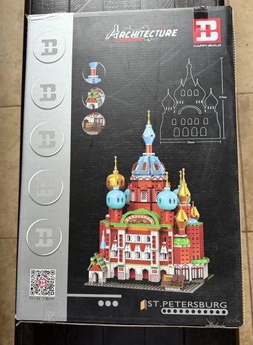 XINYU HAPPY BUILD Architecture YC-20003 ST PETERSBURG Building Set 1298 Pcs NEW