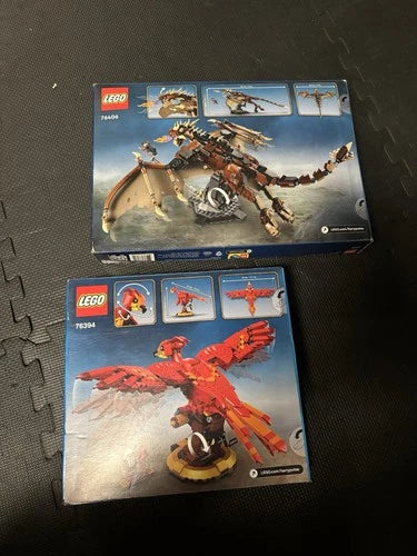 LEGO Harry Potter 76394 Fawkes and 76406 Hungarian Horntail