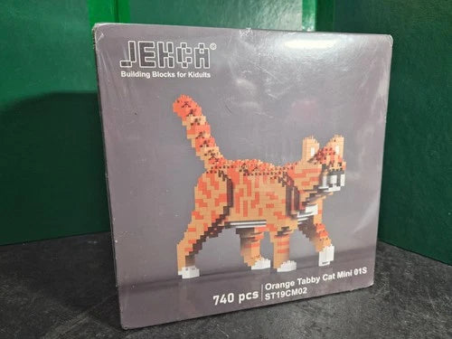 JEKCA Orange Tabby Cat Mini 01S building block set. Never Sealed ST19CM02
