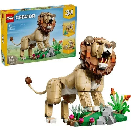 SALE- LEGO® Creator 3 in 1 Wild Animals: Majestic Lion 31386 Building Set