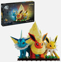 4D Build Pokémon Vaporeon Jolteon Flareon 612pc Plastic Model Kit Easy Assemble