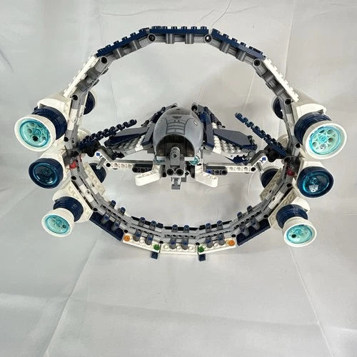 MEOW Star Wars 7661 Jedi Starfighter w/ Hyperdrive Booster Ring 2007 READ