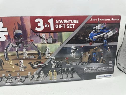 LEGO Star Wars 66804 Clone Wars & Mandalorian 3-in-1 (75373 + 75372 + 75391) New