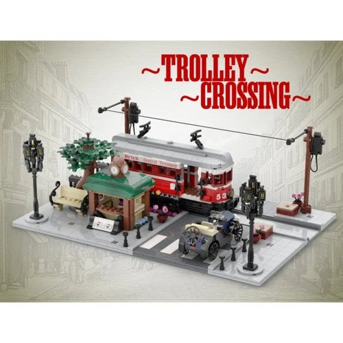 ZITIANYOUBUILD Trolley Crossing 1667 Pieces Building Toys Set Playset