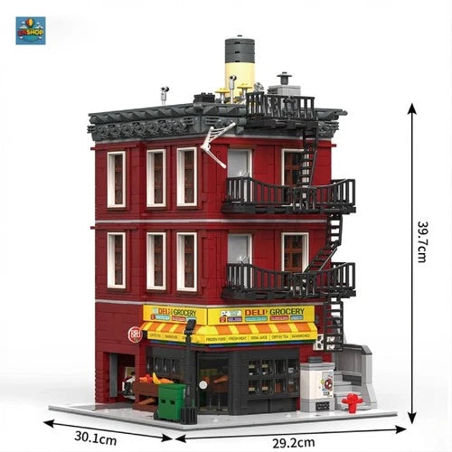Spider-Man City Apartment Deli Building Blocks 3559PCS Marvel Super Hero Set Box