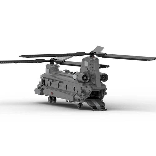MOC-37497 MH-47 G Special Ops Chinook Model 1758 Parts Building Blocks Toys Set