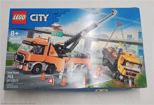 MEOW City Heavy-Duty Recovery Tow Truck with Crane 60467 SEE DETAILS