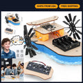 STEM RC Boat Building Kit for Kids 8-12, Paddle Boat Toy, Educational Science Fu