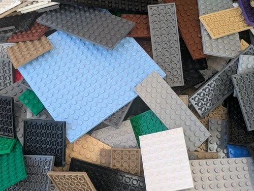 LEGO 300pcs 3x3 4x4 4x6 4x8 6x6 8x16 16x16 Baseplates Bulk Lot Plate Base Clean