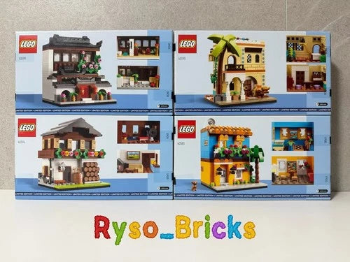 LEGO Houses of the World Complete Collection 40583, 40590, 40594, 40599 NEW &